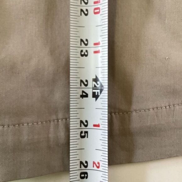 Eileen Fisher Womens Khaki Jacket Sz L 3 Button Stretch Lightweight - Picture 9 of 10